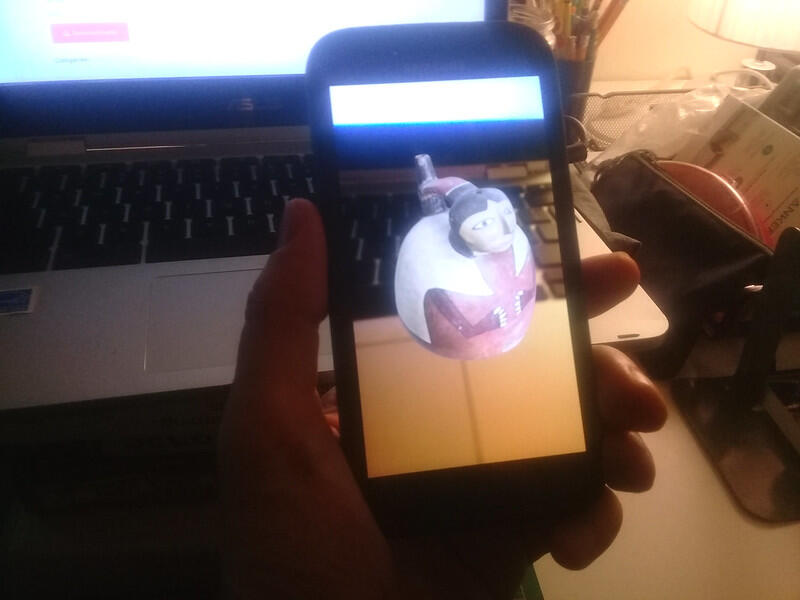 AR viewing experience on a smartphone
